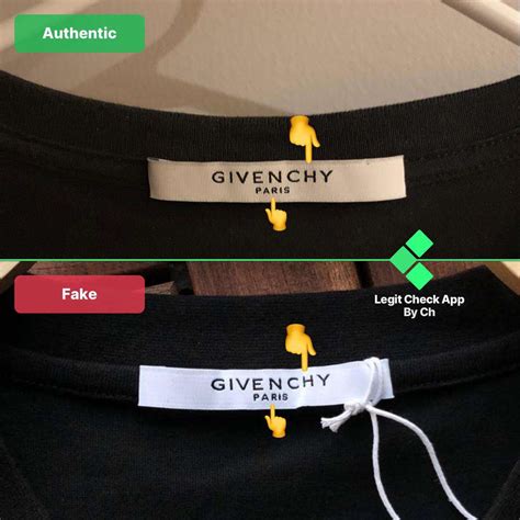 spot fake givenchy t shirt|false Givenchy clothing.